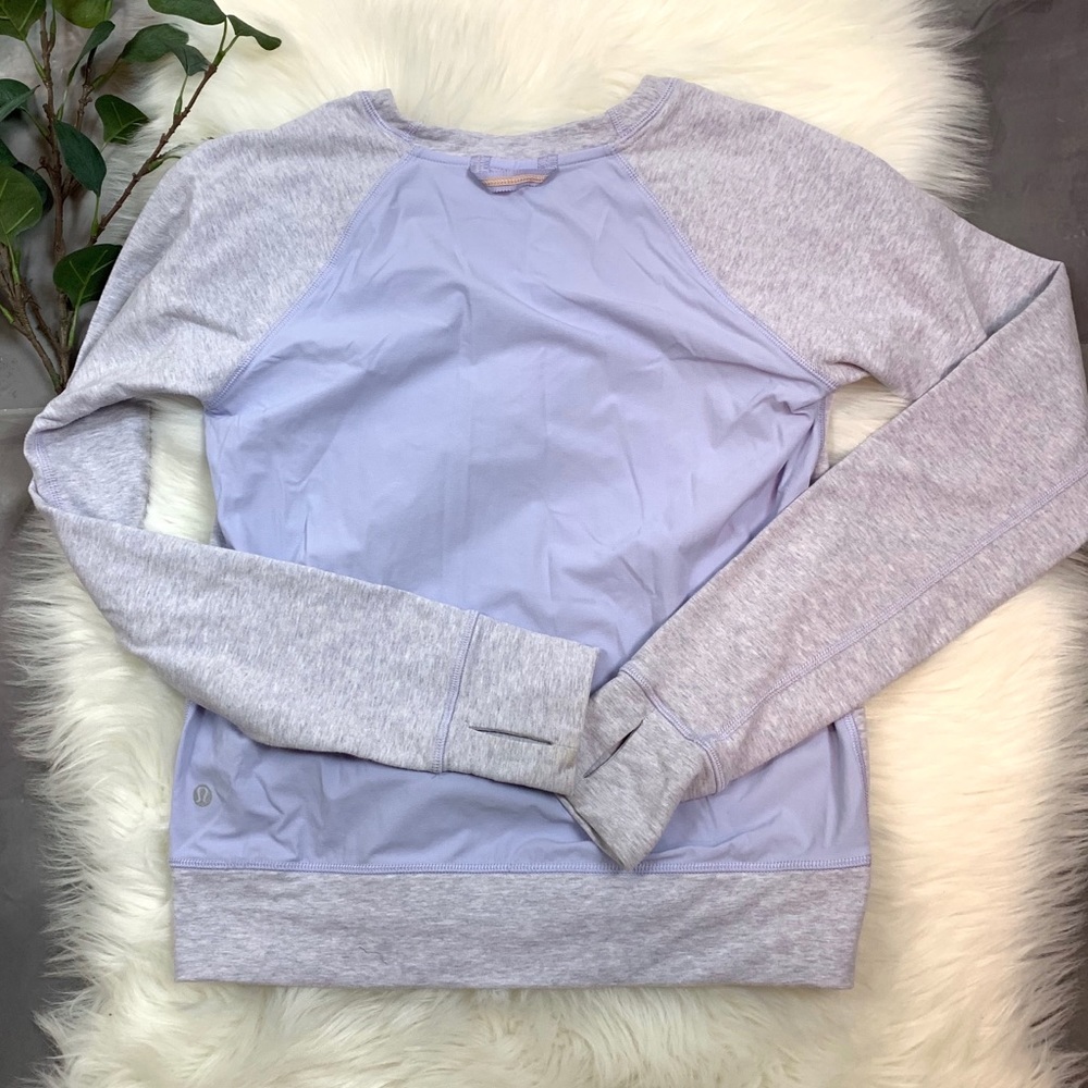 Lululemon ▪️Slipover Lavender sweater. Sz 2